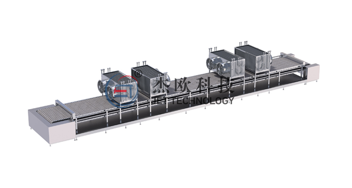 Congélateur de tunnel de ceinture de maille/bande solide