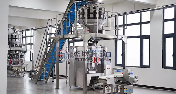 Machine à emballer peseuse à plusieurs têtes